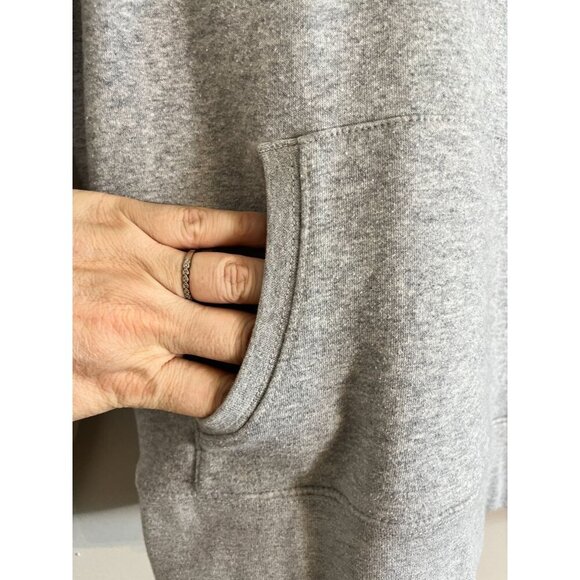 Georgetown Logo Pullover Hoodie Gray M Retro Neutral Hoyas Collegiate Bulldog - Picture 7 of 10